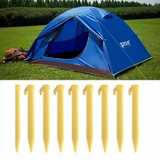 10pcs Tent Ground Stakes Pegs Camping Soil Patio Gardening Heavy Duty Stake-