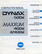 Minolta Dynax 500si Instruction Manual