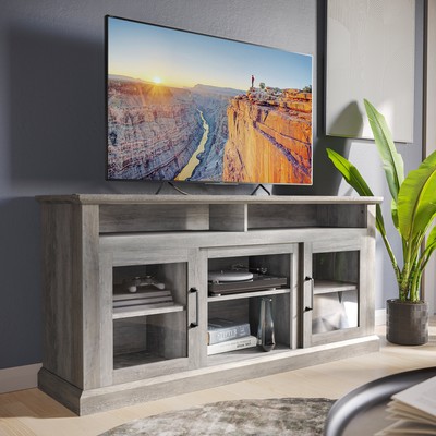 Cayman 60'' Entertainment Center TV Stand Console Fit TV's Up To 65''