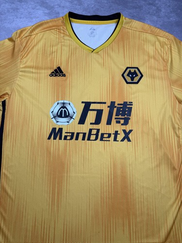 Camiseta deportiva Wolverhampton Wanderers para hombre 2XL EPL fútbol Adidas 2019 20 - Imagen 2 de 24