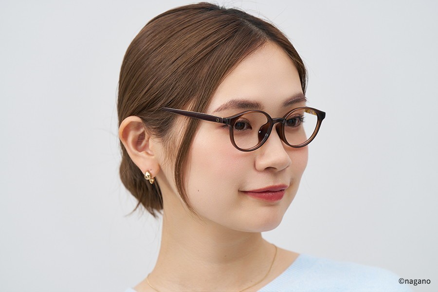 Chiikawa Eyeglass Glasses Frame Brown Clear HAPPYmodel ZOFF