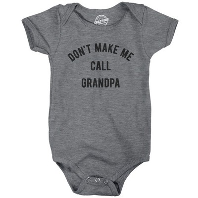 Baby Bodysuit Dont Make Me Call Grandpa Jumper Funny Saying Hilarious Shirt