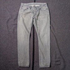 Women's RRL Selvedge Denim Jeans Gray Washed Size 34x30 Double RL Ralph Lauren