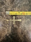 New 10k Solid Gold Cross Pendant - NO CHAIN — photo 6