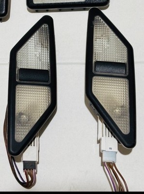 93-99 BMW E36 Sedan Coupe Rear C-Pillar Lights Pair Black OEM Left Right 