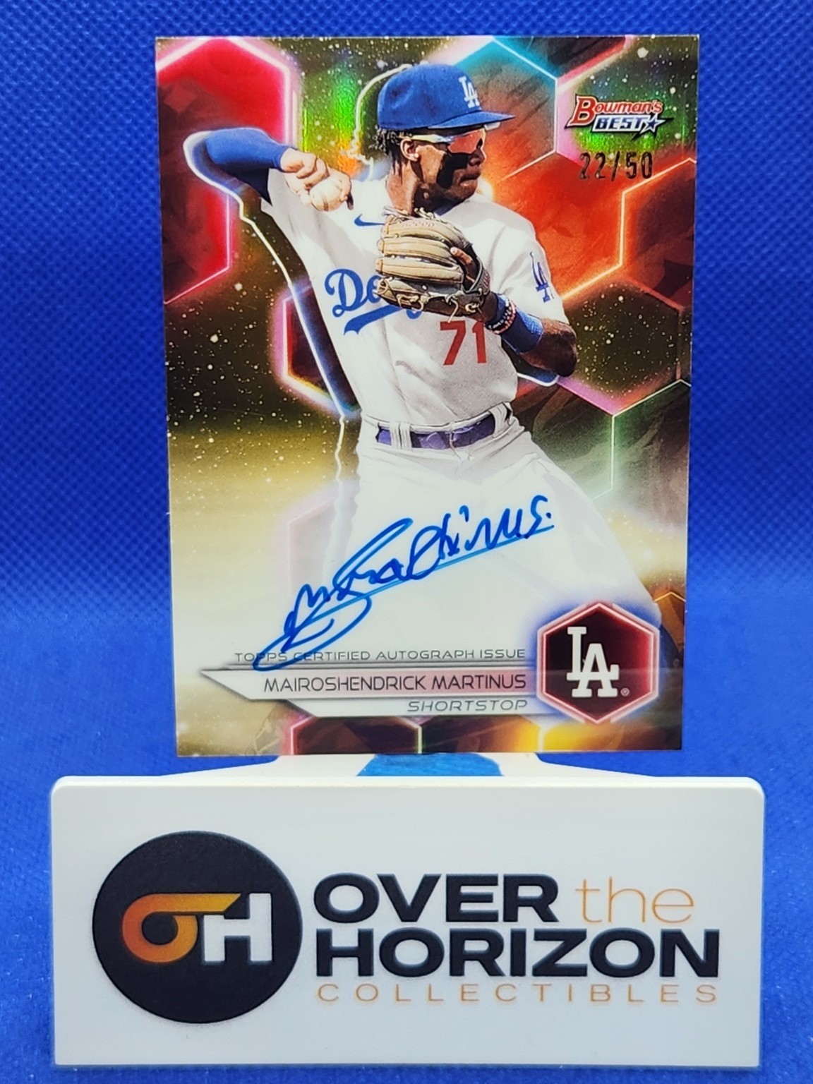 2023 Bowman's Best Mairoshendrick Martinus Auto Gold Refractor 22/50 B23-MM