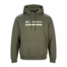 Columbia Men's Trek Graphic Green Pullover Hoodie Large