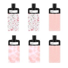 6 Pack Travel pouches for toiletries liquid,TSA Approved Travel Squeeze Pouch...