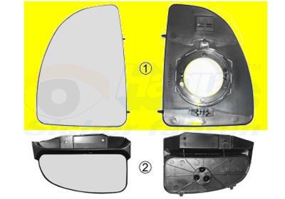 Van Wezel 1747831 Spiegelglas, AußEnspiegel FüR CitroËN Passend FüR Fiat-image