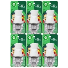 6-Pack Air Wick Scented Oil Air Freshener Plug in Warmer, White