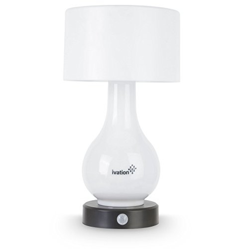 Ivation 6-LED Battery Operated Motion Sensing Table Lamp w/ Multi Zone Light