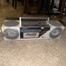 Sanyo M-7735L Boombox Stereo Cassette Recorder Ghetto Vintage Read