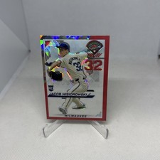 2025 Panini Prospect Edition Jacob Misiorowski Red Ice Prizm (RC) Brewers #36