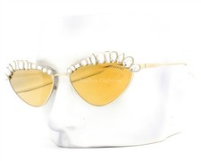 Swarovski Sunglasses SK 7009 40137P Polished Pale Gold Clear Crystals w/case