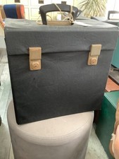 VINTAGE RETRO. 12  LP RECORD CASE   BLack Good condition. 7.  With Key