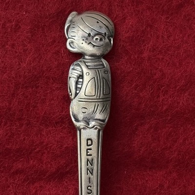 Vintage DENNIS THE MENACE Old Company Silver Plate Spoon ~ Kellogg's 1960s Promo