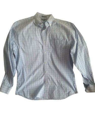 Pre Owned Men's Banana Republic Slim Flex Fit Long Sleeve Shirt Sz Lg Classic - Picture 2 of 11