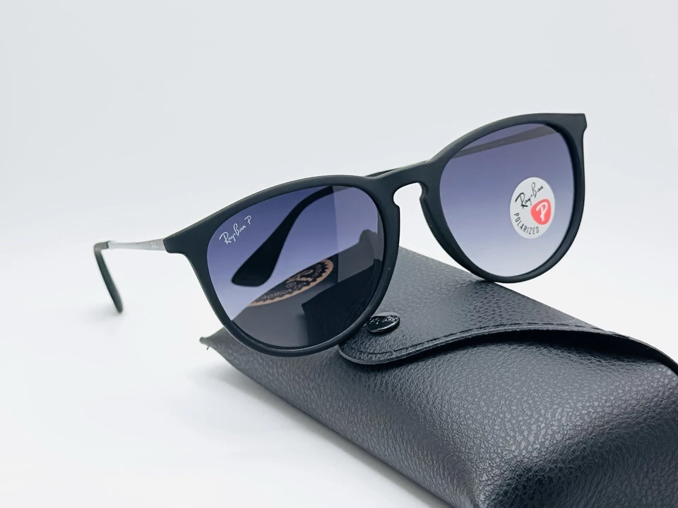 Gafas de sol polarizadas Ray Ban RB4171 Erika 54 mm - marco negro/lente degradada gris Foto 3 de 4