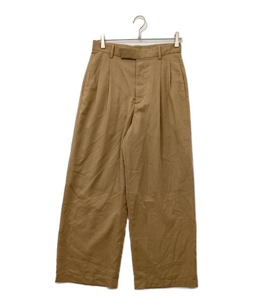 FRAMeWORK                    Sheer tuck pants bei… - image 1