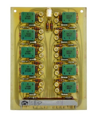 NASA Apollo Saturn Rocket Instrument Unit Telemetry Multiplexer Circuit Board