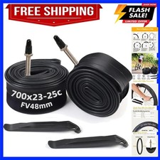 700x23c/25c Bike Tubes, 2 Pcs 700x25c 700x23c 23-622 25-622 Road Bike Tubes, ...