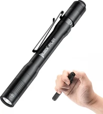 PL01 Pen Light, 650 Lumens Pocket EDC Flashlight Rechargeable, Bright LED Pen Fl