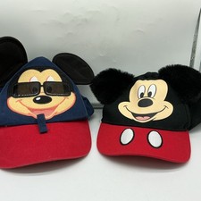 Lot Of 2 Disney Parks Youth Disney Hat - Baseball Cap - Sunglasses Mickey Mouse