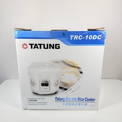 Tatung TRC-10DC 10 Cup Serving Mechanical Electric Rice Cooker Open Box READ