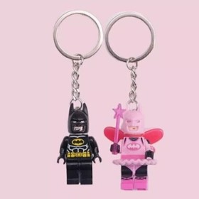 Exclusive Pink Fairy Batman Lego Keychain Valentine's Day Couple Cute Gifts