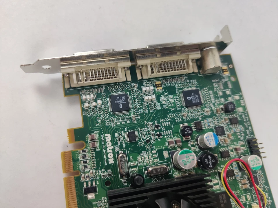 Matrox Parhelia PH-E128APVF PCIe DIN8 Dual DVI Video Card F7197-03 Rev A - Image 2 of 4