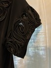 Dance America Brand Short Sleeve Black Rose Collar Practice Top Latin Ballroom — photo 3
