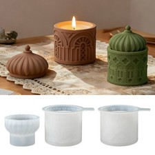 Decorative Islamic House Silicone Mold Jewelry Storage Container Lid Resin Craft
