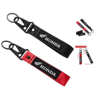 Classic Motorcycle Keychains, 2 Pack in Black & Red - Durable Key Accessories