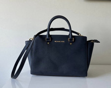 Michael Kors Damen Henkeltasche Leder Blau mi...