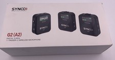 SYNCO Wireless Lavalier Microphone, G2 A2 2.4G Dual Transmitter Lapel Mic