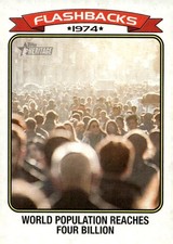 2023 Topps Heritage #NF-2 World Population News Flashbacks