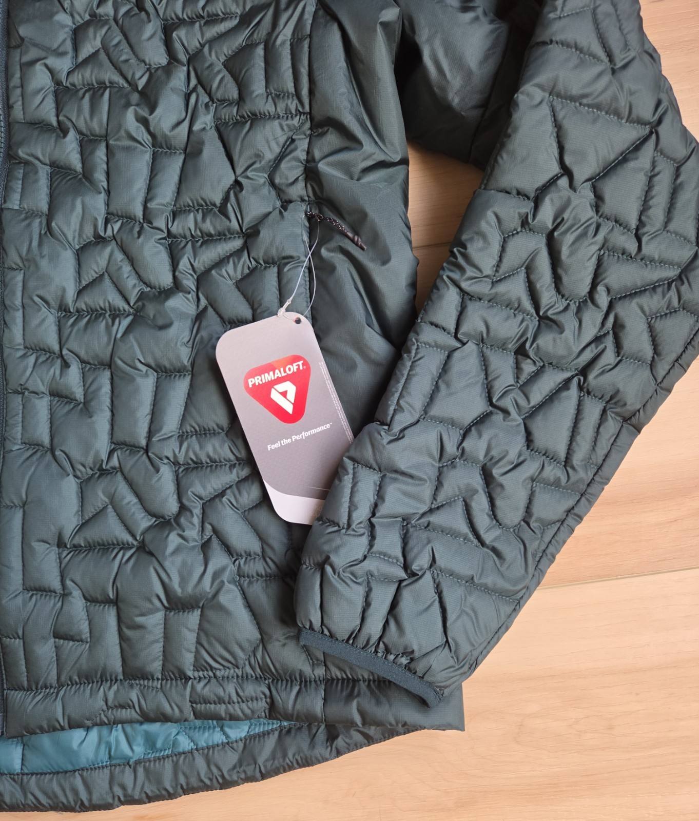 adidas Terrex Xperior PrimaLoft Insulated Hooded Jacket Green Mens Medium JL9744 image 4