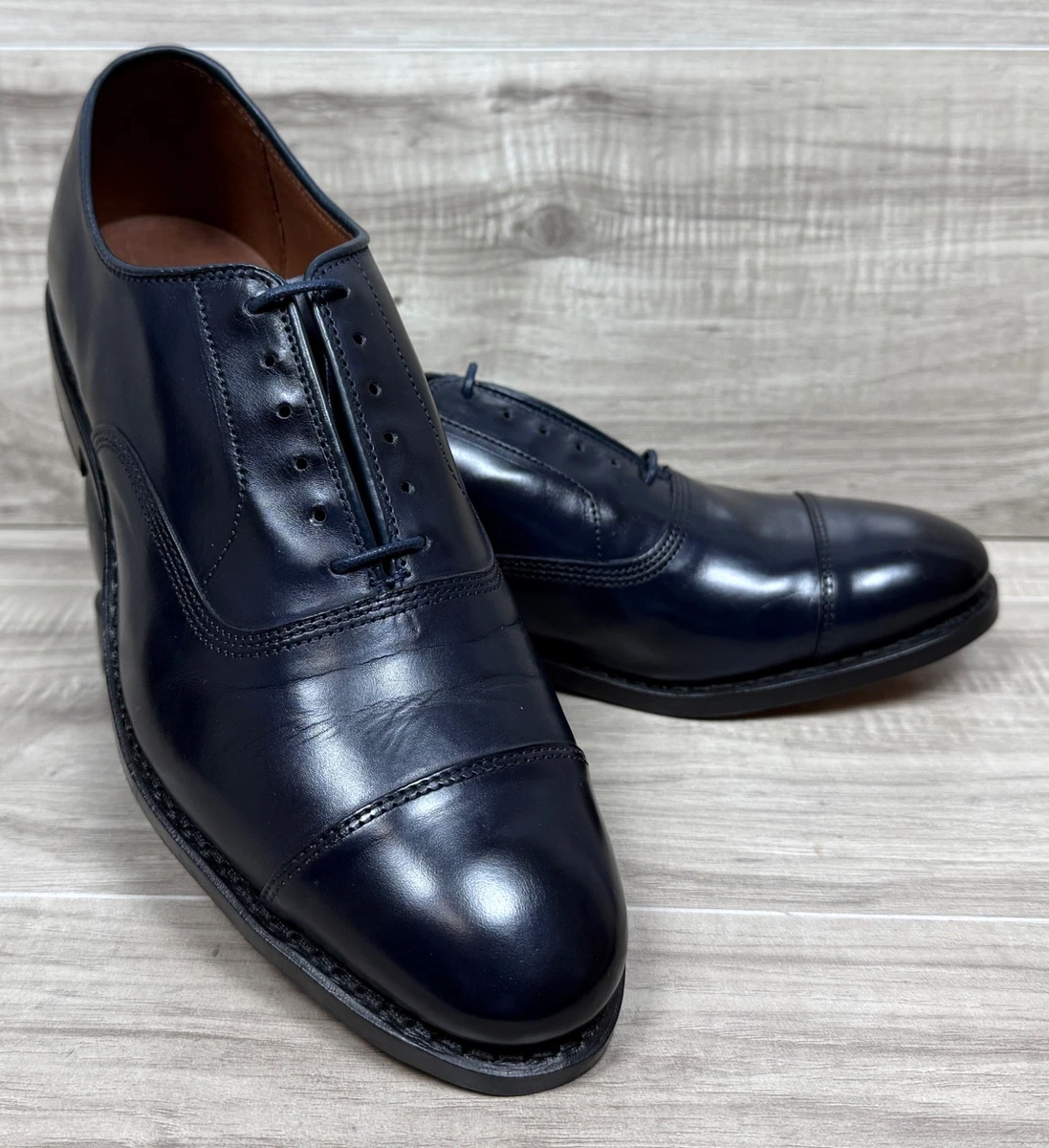 EUC Allen Edmonds Cornwallis Navy Blue Leather Dress Shoes Oxfords Men 14B Men main image 4