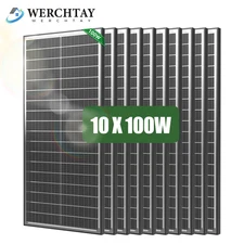 100W 200W 300W 400W 500W 1000W Bifacial Solar Panel 12V 18BB Mono Home RV Power 
