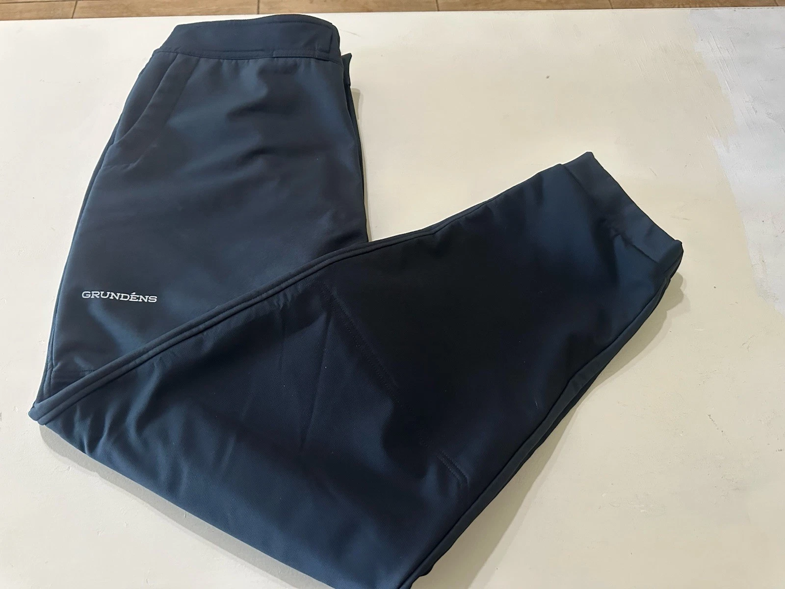 Men’s Grundens Polyester Flat Front Outdoor Black Pants Size XL (40x31)