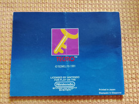solomon's key - nes nnintendo manual de instrucciones ita