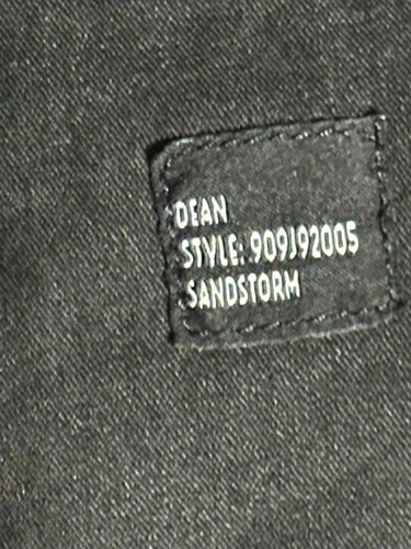 Monfrere Sandstorm Black Acid Wash Denim Jacket Size Small. image 9