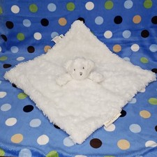 Blankets  Beyond Rosette Swirl White Bear Security Blanket Baby Soft Lovey