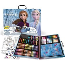 VALIGETTA COLORI CRAYOLA FROZEN 115 MATITE PASTELLI A CERA PENNARELLI FOGLI