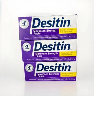 BOXES Desitin Maximum Strength Diaper Rash Cream w/ Zinc Oxide