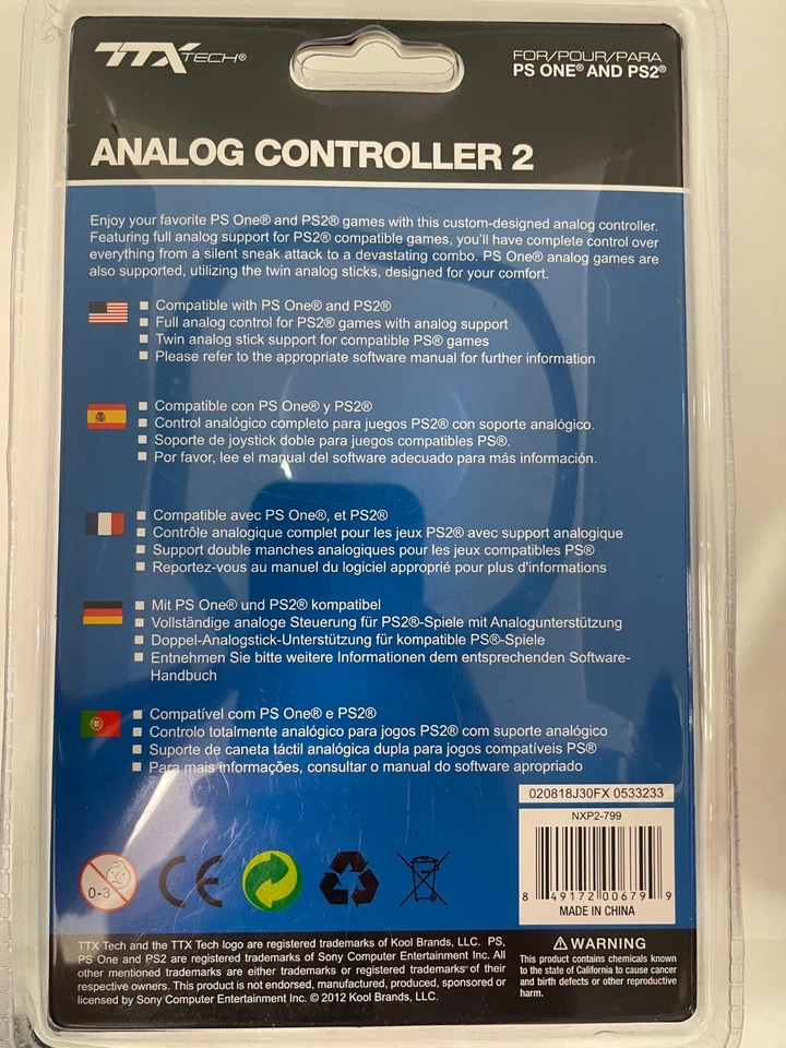Mando PlayStation 2 TTX Tech Blanco Foto 2 de 4