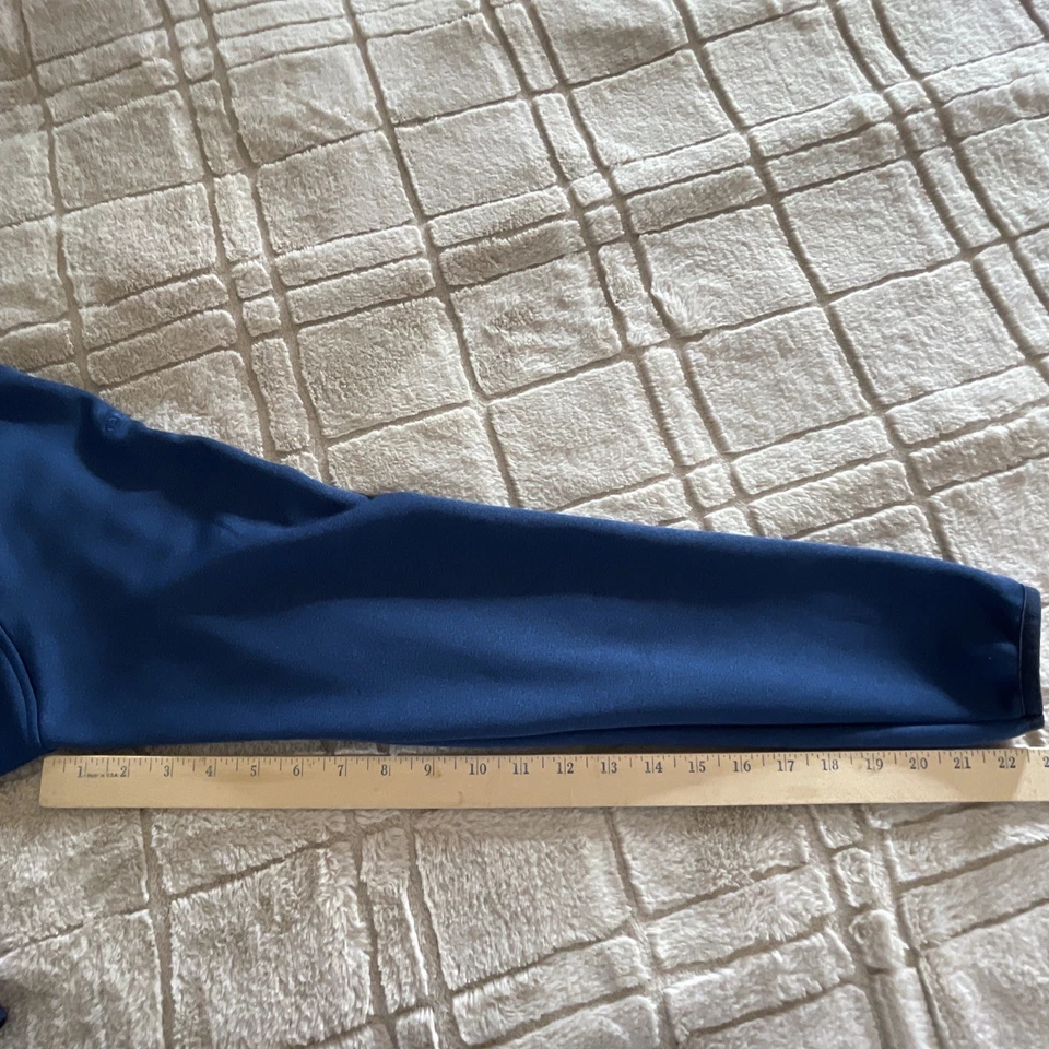 Orvis Quilted Jacket Blue Men's Large Full Zip Lightweight Fleece Outdoors Ski - Image 4 of 4