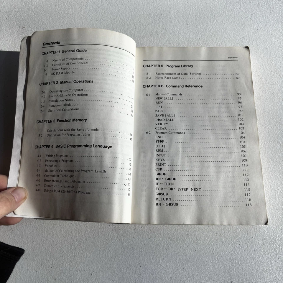 Tandy PC-6 Pocket Scientific Computer Operation Manual Only Paperback | USED - Image 4 of 4