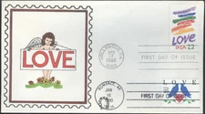 #2440 Love - Birds Dual Horseshoe FDC (15319902440001)