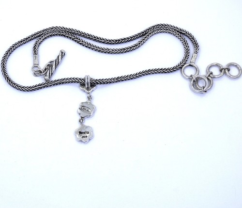 LOIS HILL Triple Flower Y Toggle Clasp Sterling Silver Tamaño Collar ajustable - Imagen 4 de 5
